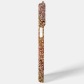Elegant girly goud glitter wit marmer goud Case-Mate iPhone case (Achterkant / Rechts)
