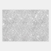 Elegant girly iridescent faux rhinestones unicorn inpakpapier vel (Voorkant 3)