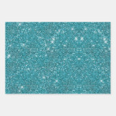 Elegant girly iridescent faux rhinestones unicorn inpakpapier vel (Voorkant 2)