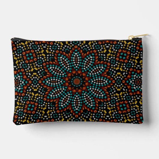 Elegant Girly Modern Stijlvol Dot Mandala Patroon Etui (Achterkant)