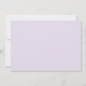 Elegant Girly Monogram Name Script Cute Paars Notitiekaartje (Achterkant)