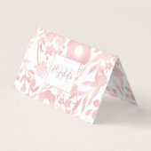 Elegant Girly Roos Gold Flowers Shapes Pattern Visitekaartjes (Voorkant)