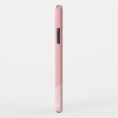 Elegant girly roos gold glitter & pastelroze Case-Mate iPhone case (Achterkant/rechts)