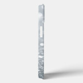 Elegant Girly Silver Glittery Bokeh Lotus Case-Mate iPhone Case (Achterkant / Rechts)