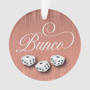 Elegant Girly Sparkle Dice Bunco Ornament