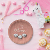 Elegant Girly Sparkle Dice Bunco Papieren Bordje (Feest)