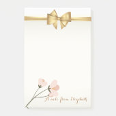 Elegant Girly Stylish, Bow, Flower Post-it® Notes (Voorkant)