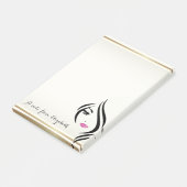 Elegant Girly Stylish ,Girl Post-it® Notes (Schuin)