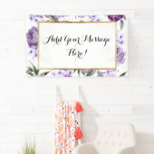 Elegant Girly Violet Lila Purple Flowers Spandoek (Insitu)