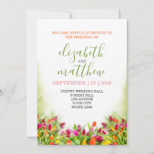 Elegant Girly Wedding Kaart
