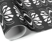 Elegant Glam Black en White Flair All Occasion Wr Cadeaupapier (Rol Hoek)
