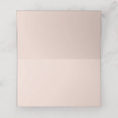 Elegant Glam Blush Pink Silver Glitter Birthday (Binnenkant ongevouwen)