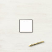 Elegant, Glam Gold & Black border Flat Post-it® Notes (Op bureau)