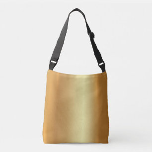 Elegant Glam Goud Licht en Schaduw Modern Goud Crossbody Tas