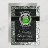 Elegant Glamor Ingegraveerd 15e Jubileum Kaart (Voorkant / Achterkant)