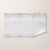 Élégant glamour de la Glitterie Argent (Serviette à main)