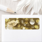 Élégant Glamour Étiquette de adresse lèvres (En situation)