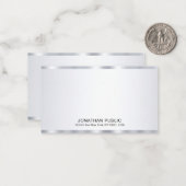 Élégant Glamour Personnalisé Faux Modèle d'argent (Devant/Arrière en situation)