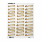 Elegant Glamoureus Cat Adres Label- Etiket (Full Sheet)