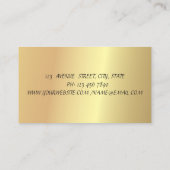 Elegant Glamoureus Chic, Faux Gold Visitekaartje (Achterkant)