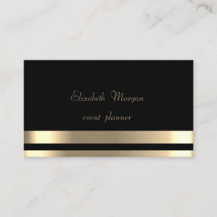 Elegant, Glamoureus, Chic, Strepen, Zwart Visitekaartje