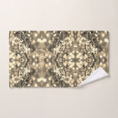 Elegant Glamoureus Gold Light Pattern met naam Bad Handdoek (Handdoek)