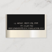 Elegant Glamoureus Modern Chic Visitekaartje (Achterkant)