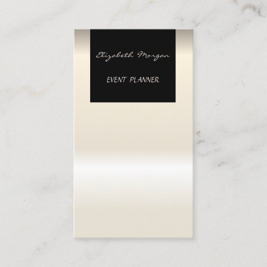 Elegant Glamoureus Modern Chic Visitekaartje (Voorkant)