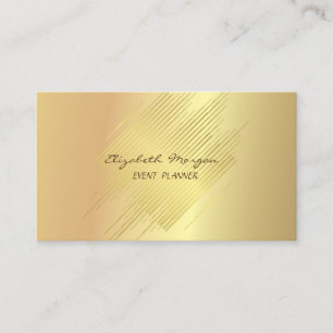 Elegant Glamoureus Modern ,Nep Goud,Strepen Visitekaartje