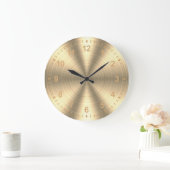 Elegant glanzend goud grote klok (Huis)