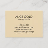 Elegant glanzend schilderij visitekaartje (Achterkant)