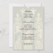 Elegant Glas in lood katholieke bruiloft Kaart (Achterkant)