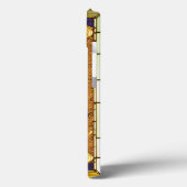 Elegant Glas in lood rode bloemen Case-Mate iPhone Case (Achterkant / Links)