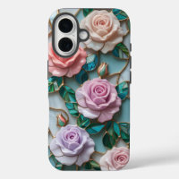 Elegant Glas in lood Roos Patroon met Soft Paste
