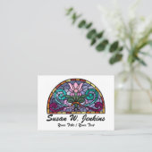 Elegant Glas in lood Visitekaartje (Staand voorkant)