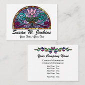 Elegant Glas in lood Visitekaartje (Voorkant / Achterkant)