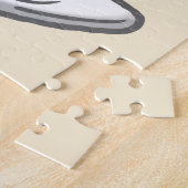 Elegant glazen champagneflessen met bubbels legpuzzel (Zijkant)