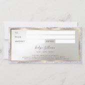 Elegant glinsterende watergolf cadeaubon (Achterkant)