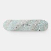 Elegant Glitter Custom Name Skateboard (Horizontaal)