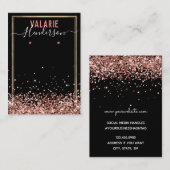 Elegant Glitter Earring Display Visitekaartje (Voorkant / Achterkant)