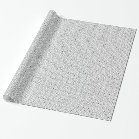 Elegant Glitter Encrusted White Diamonds Pattern 2 Cadeaupapier (Uitgerold)