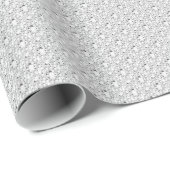 Elegant Glitter Encrusted White Diamonds Pattern 2 Cadeaupapier (Rol Hoek)