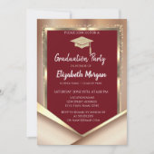 Elegant Glitter Gold Diamonds Afstuderen Kaart (Voorkant)