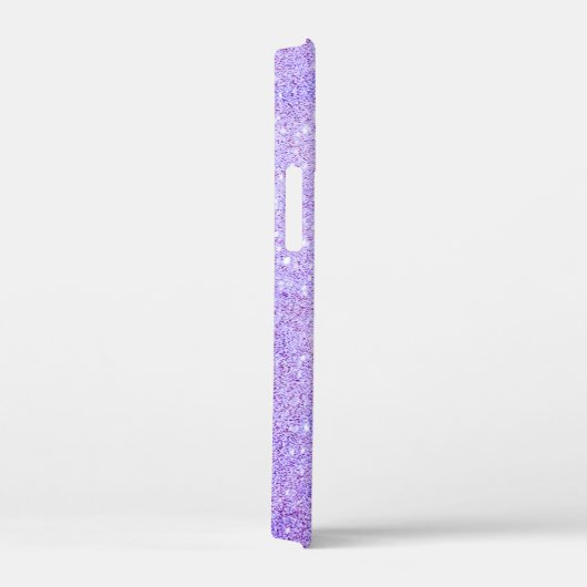 Elegant Glitter monogrammed naam Case-Mate iPhone Case (Achterkant / Rechts)