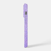 Elegant Glitter monogrammed naam iPhone Hoesje (Linkerkant)