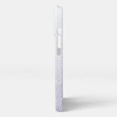 Elegant Glitter monogrammed naam iPhone Hoesje (Linkerkant)