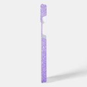 Elegant Glitter monogrammed naam iPhone Hoesje (Linkerkant)