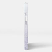 Elegant Glitter monogrammed naam iPhone Hoesje (Linkerkant)