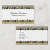 Elegant Glitter Rhinestones Visitekaartje (Voorkant / Achterkant)