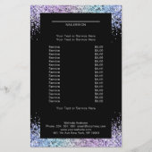 Elegant Glitter Salon aan beide zijden Flyer (Voorkant)